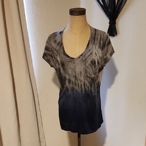 Women's Black and Gray Top